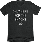 Only Here for the Snacks Grey T-shirt In The Clutch